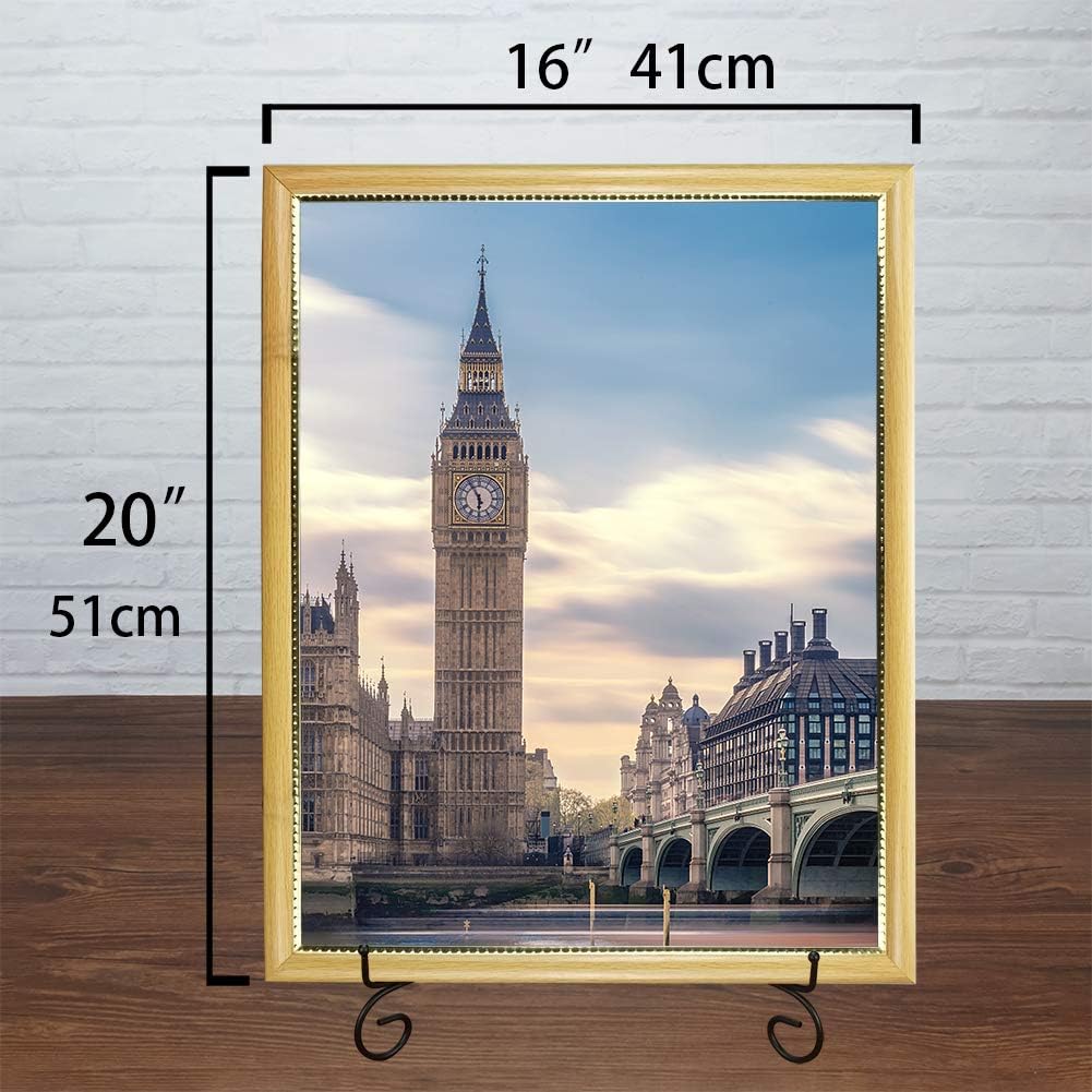(2 pack)Iron Display Stand Large Black Iron Easel Plate Display Photo Holder Stand, Displays Picture Frames,Decorative Plates, Tablets and Art 15 Inch