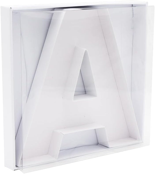 12" Fillable Cardboard Letter Charcuterie Gift Cupcake Box With Cover Sweets Packaging (A)