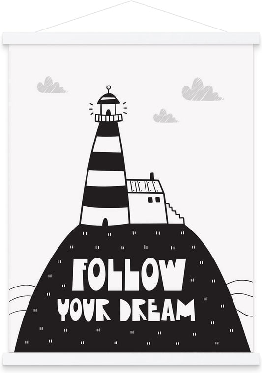 14x22 14x20 Poster Frame, Magnetic Light Wood Wooden Frame Frames Hanger for Photo Picture Canvas Artwork Wall Hanging (14", White)