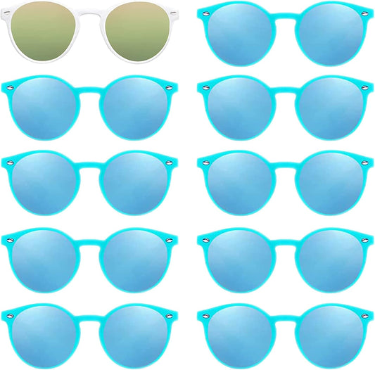 LADY&HOME Bachelorette Party Cat Eye Sunglasses - Bridesmaid & Bridal Shower Supplies, 10pcs Round Weddings Sunglasses