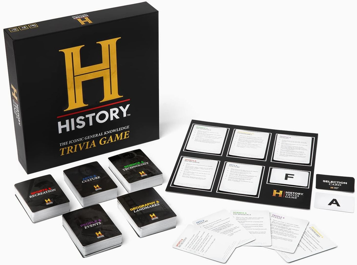 HISTORY Channel Trivia Game - 2000+ Fun General Knowledge Questions for Adults, Family and Teens in The Pursuit of Trivial Knowledge - Perfect Super Trivia for Board & Card Games Night with your Group