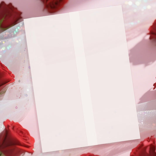 60 Pack Pre-Folded Vellum Jackets for 5.5x7.5 Invitations, Translucent Vellum Paper 5.5x7.5 Jackets, 100GSM Wedding Invitations Wraps, Envelope Liners for Birthdays, Baby Showers