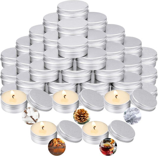 MTLEE 50 Pcs Wedding Scented Candles Gift Travel Tin Candle Aromatherapy Candle for Christmas Winter Baby Shower Favors Wedding Gifts(Christmas Flavor)