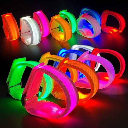 M.best 32pcs LED Light Up Bracelets Glow Flashing Wristbands Glow in The Dark Party Supplies for Wedding, Raves, Concert, Camping,Sporting Events, Party