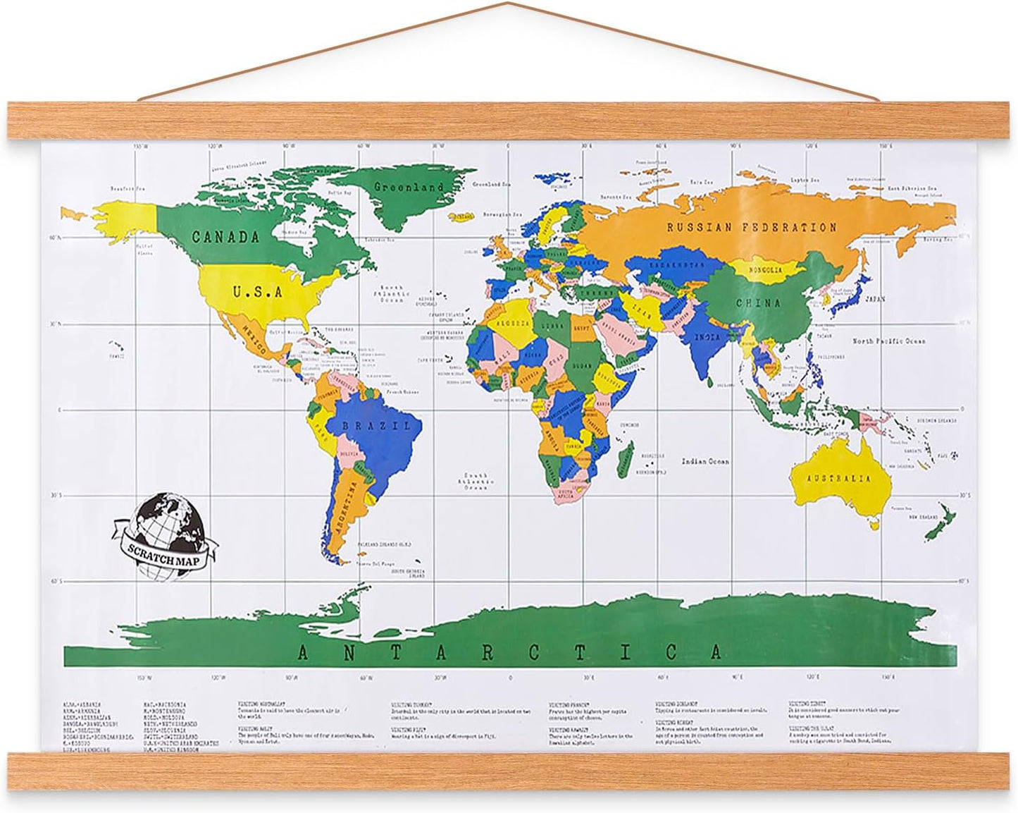 32x24 32x40 32x48 Poster Frame, Magnetic Light Wood Wooden Frame Hanger for Photo Picutre Canvas Artwork Art Print Wall Hanging (1 Pack, 32", Teak Color)