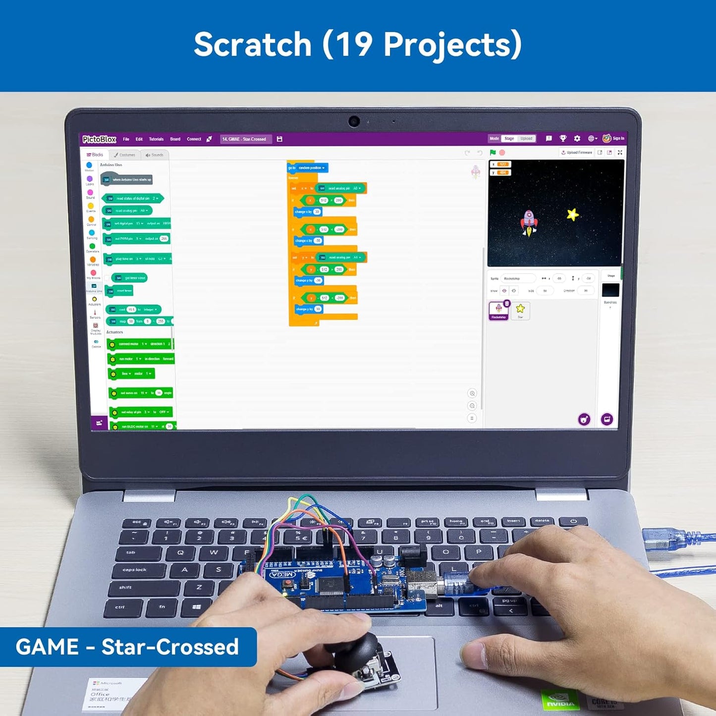 SunFounder The Most Complete Starter Project Kit Compatible with Arduino IDE Mega 2560 R3 Mega328 Nano Mega2560, Scratch Coding, Included 42 Online Tutorials
